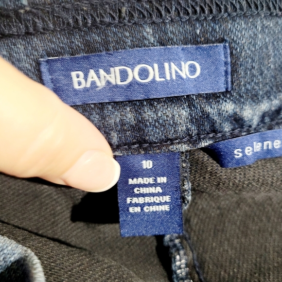 Bandolino Selene Pull-On Jeggings Jeans Women’s Size 10 Blue Stretch Denim Pants - Picture 10 of 15